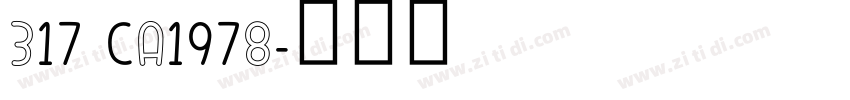 317 CA1978字体转换